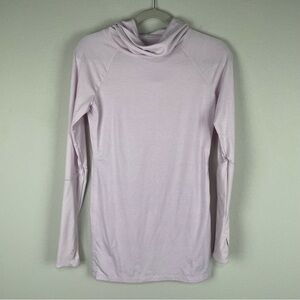 Athleta Pink Purple Essence Hooded Athletic Athleisure Long Sleeve Pullover XS